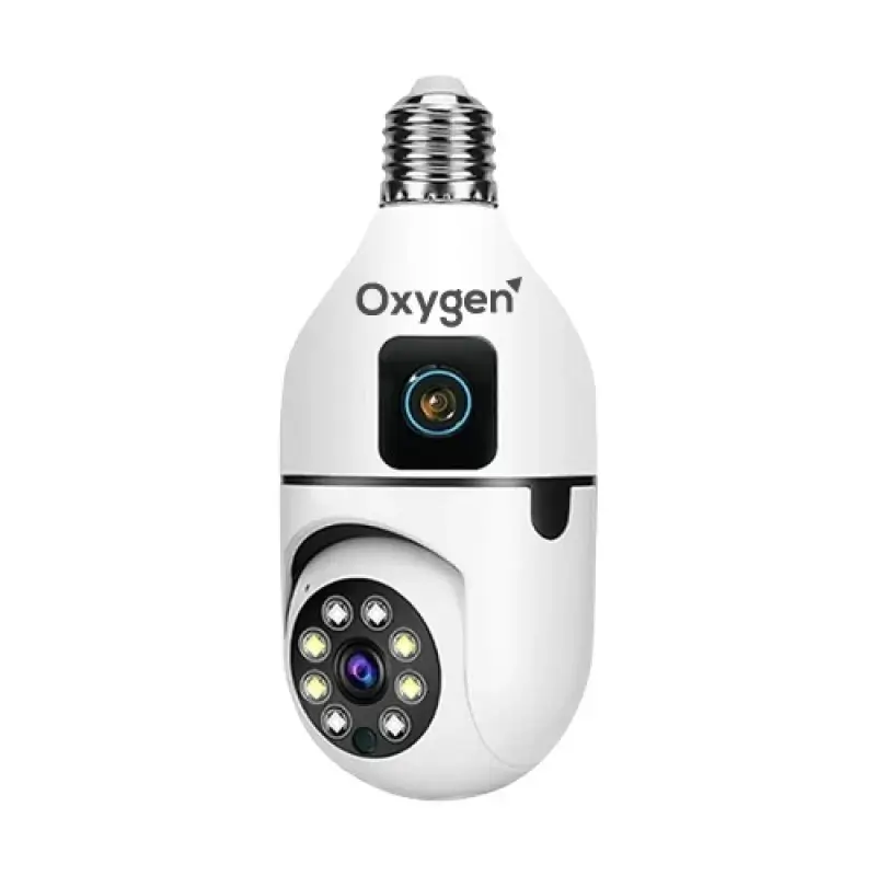 Oxy-Dual Lens-E27 Bulb Ip Camera